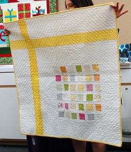 Candy pack baby quilt by Michelle